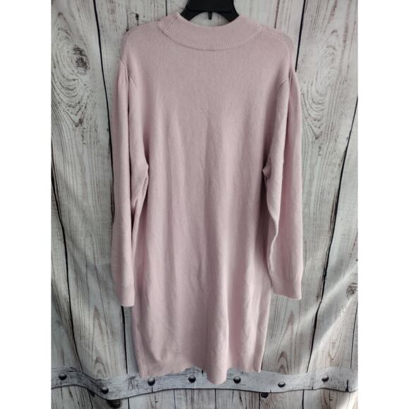Gap NEW Soft & Stretchy Mock-Neck Long Slv Sweater Dress in Mauve Mist XXL - Picture 6 of 10